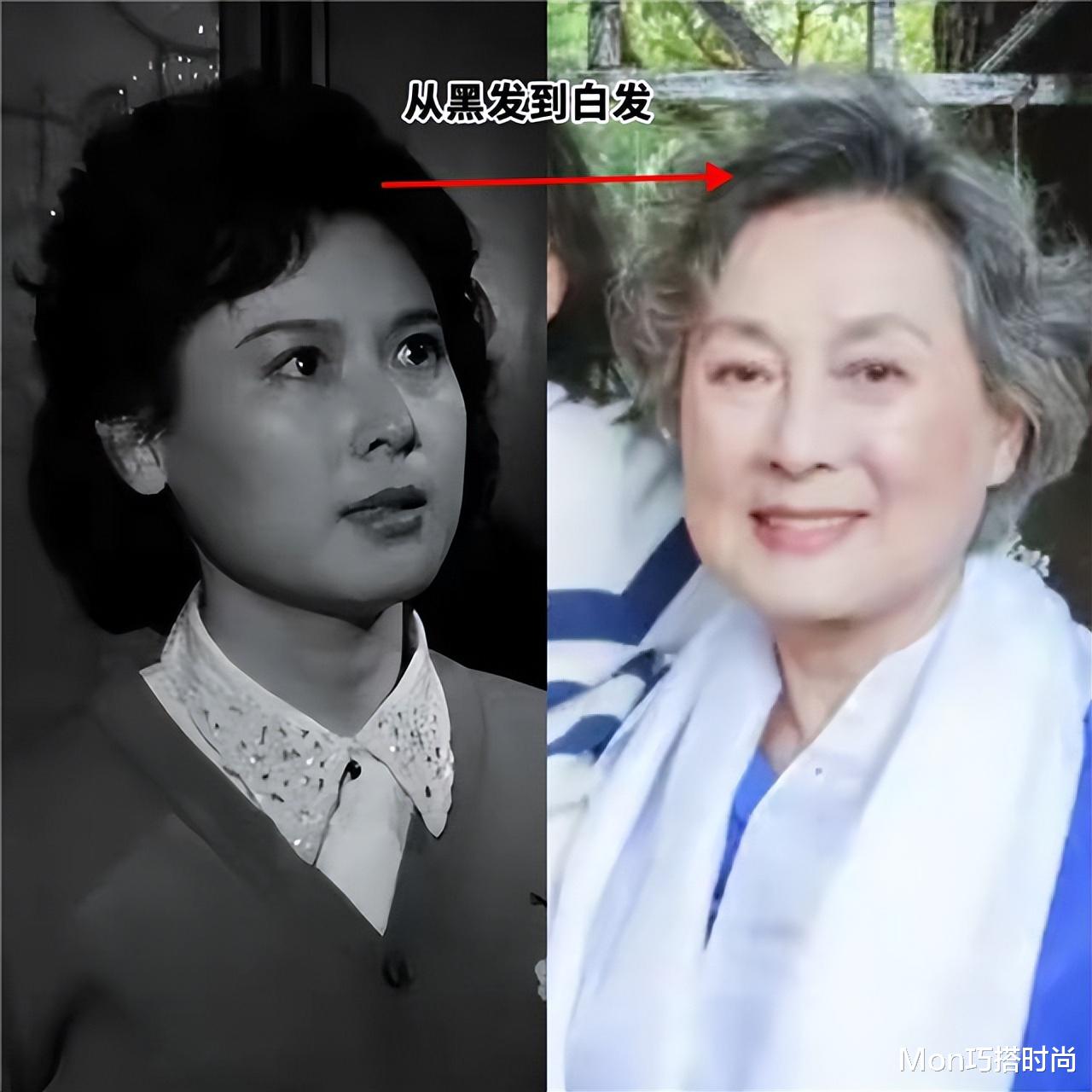 被向梅的老年状态惊艳到：86岁头发花白，衣装素雅却高级有气质