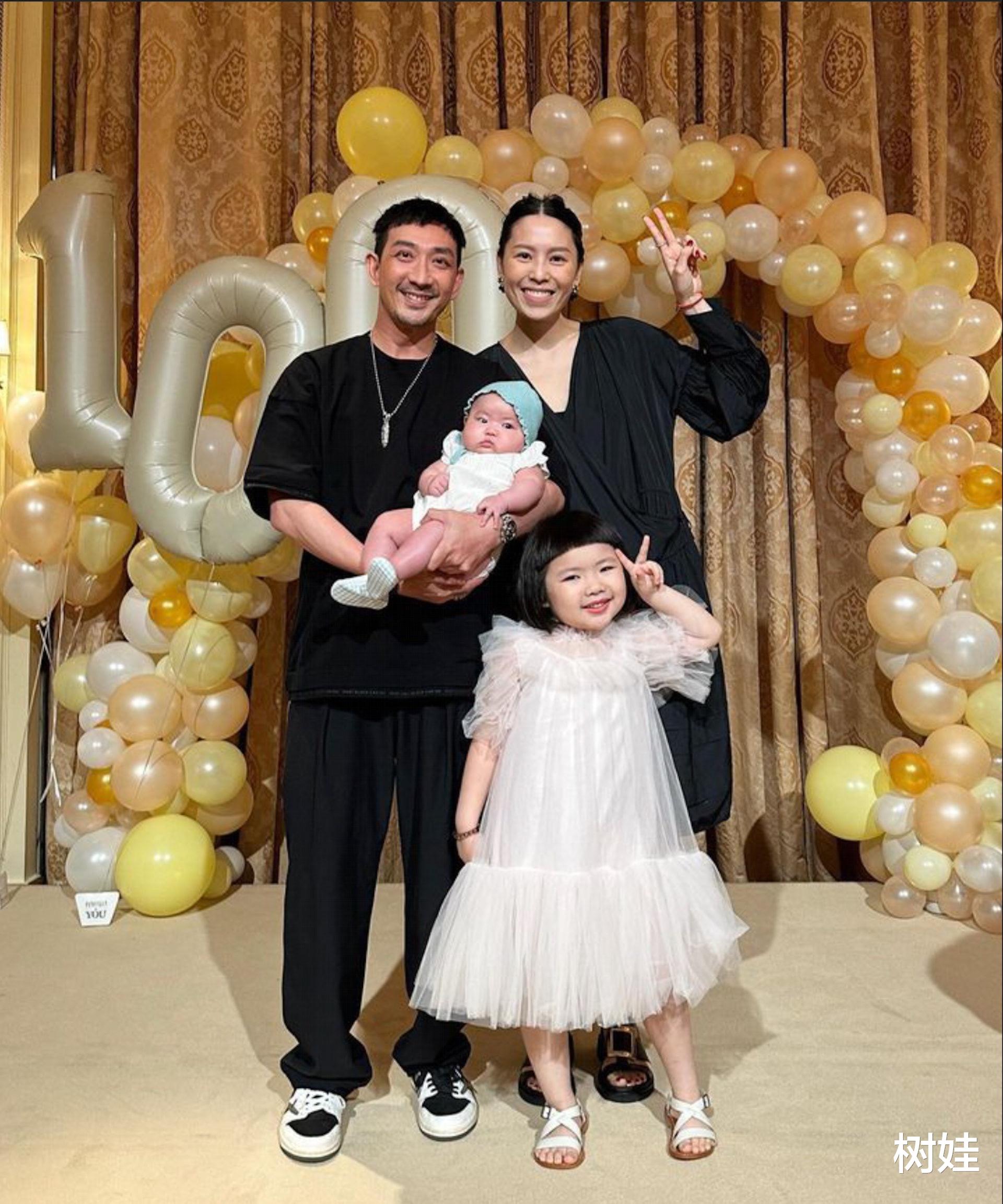 |李璨琛为次女举办百日宴，5岁网红长女跳舞助兴，徐濠萦青发抢镜