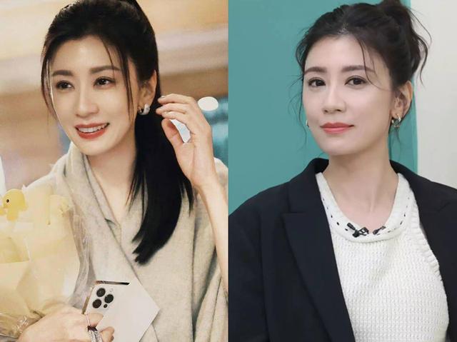 贾静雯已经接近50了，身高只有160厘米，她的穿搭展现出高级感