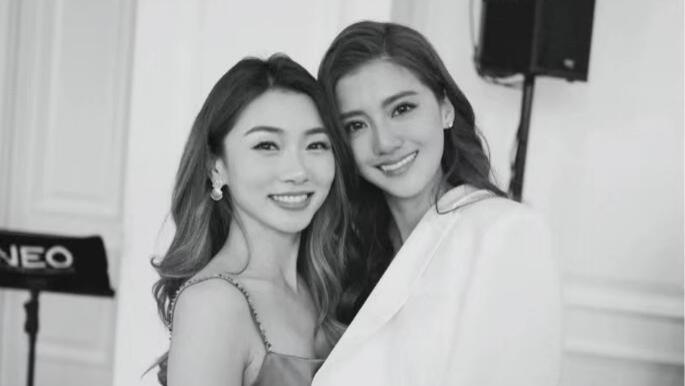 多位伴娘晒吴千语订婚照，伴娘紧挨施伯雄引争议，吴千语泪洒现场