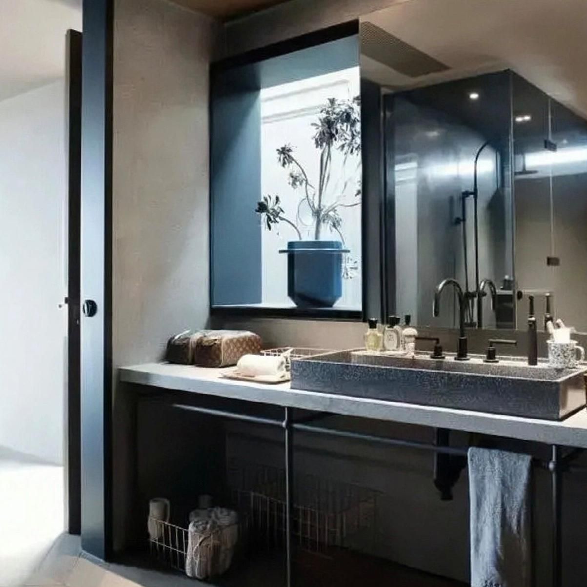 34岁井柏然在北京的家火了：全屋水泥墙，竟没有丝毫俗气，好高级