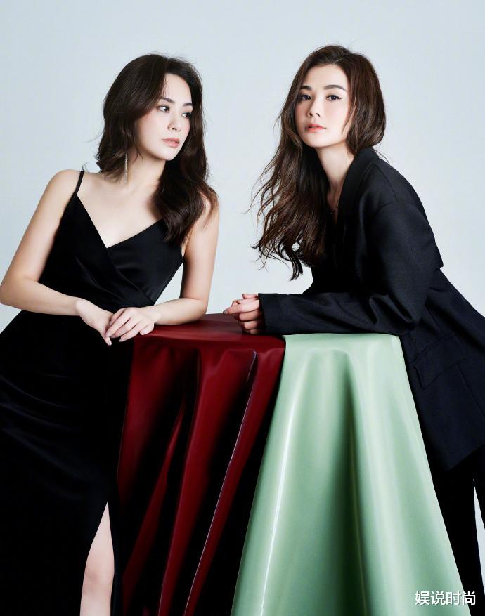 阿娇和阿Sa同款穿出亲密感,同色穿出协调感,和好闺蜜就这么穿