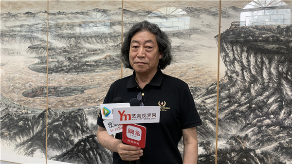 山水画|长河追日——靳文艺山水画作品展新闻发布会在京成功举办