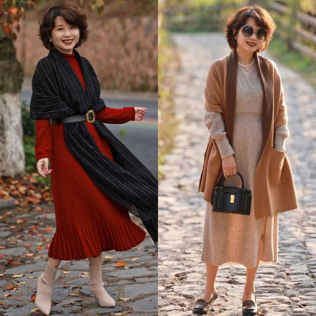 穿衣搭配 50岁+主妇亲身示范：不烫大妈卷、造型张弛有度，谁见都夸年轻