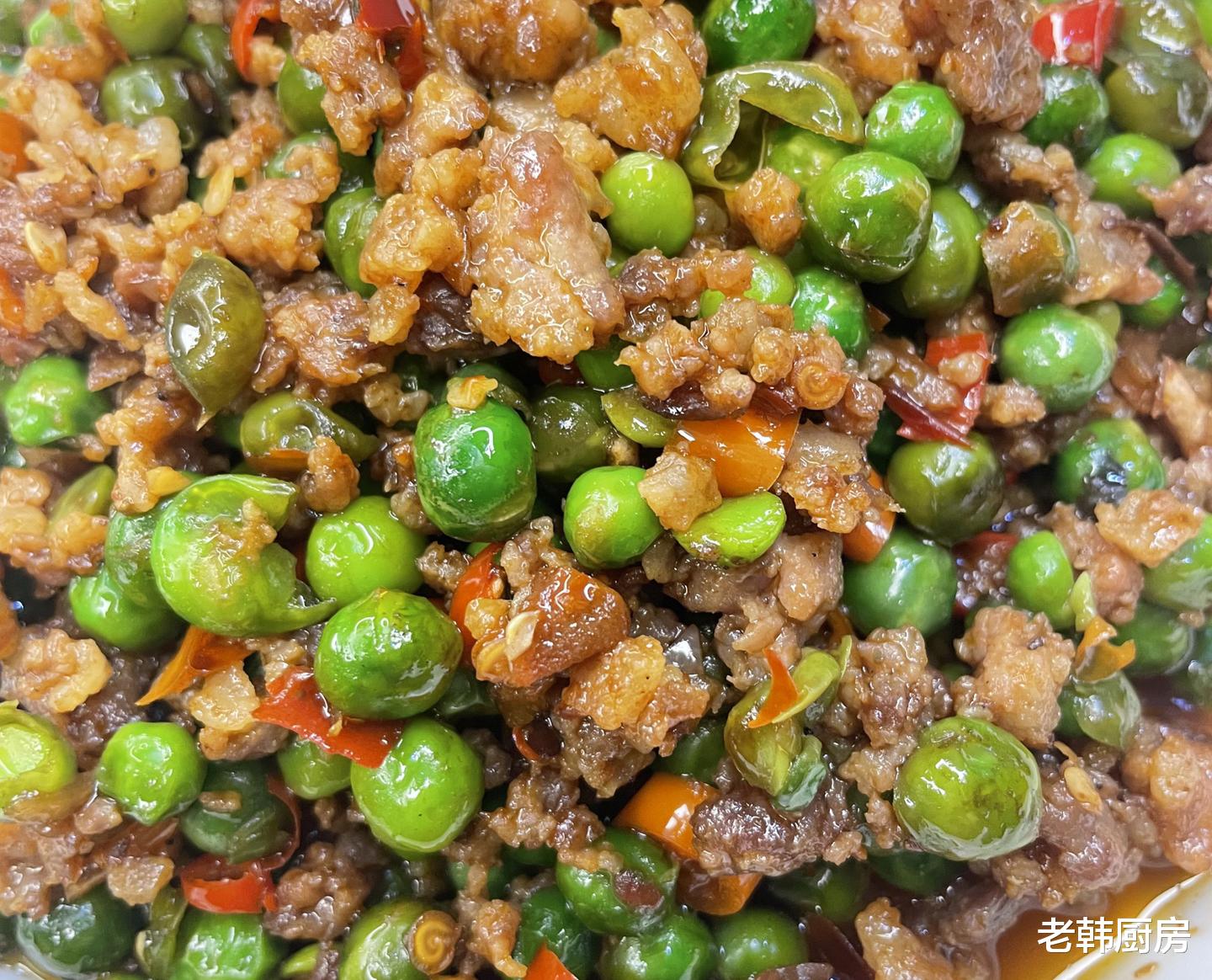 豌豆|肉末豌豆的家常做法，清香脆嫩，做法简单易学，鲜香美味又下饭