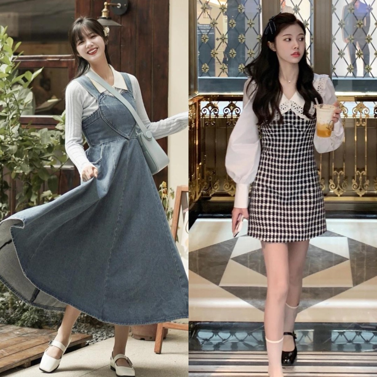 平底鞋|30+的女人，建议穿“裙子+平底鞋”，时髦百搭，舒适还不累脚