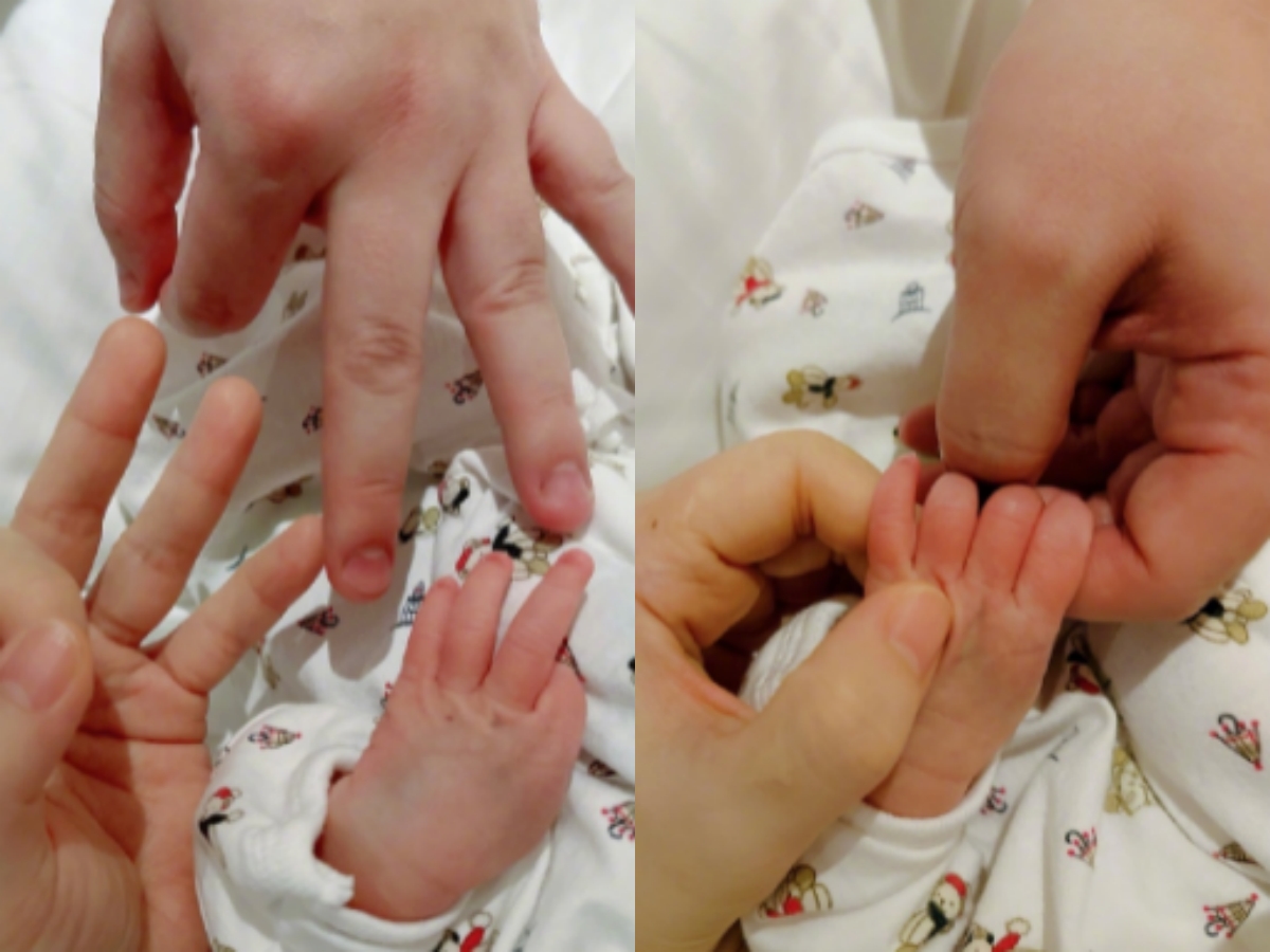 41岁Selina官宣生子,儿子因肺积水全身插满管子,其长相酷似男友