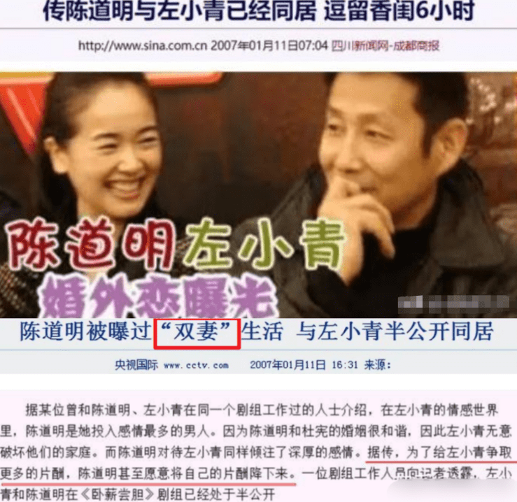 张大大|曝大佬级男演员过双妻生活！将小三捧成大女主，陈道明左小青躺枪