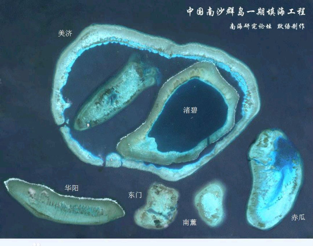 卫星拍南薰礁:吹填后大变,设施完善 - 科技资讯(主打网)