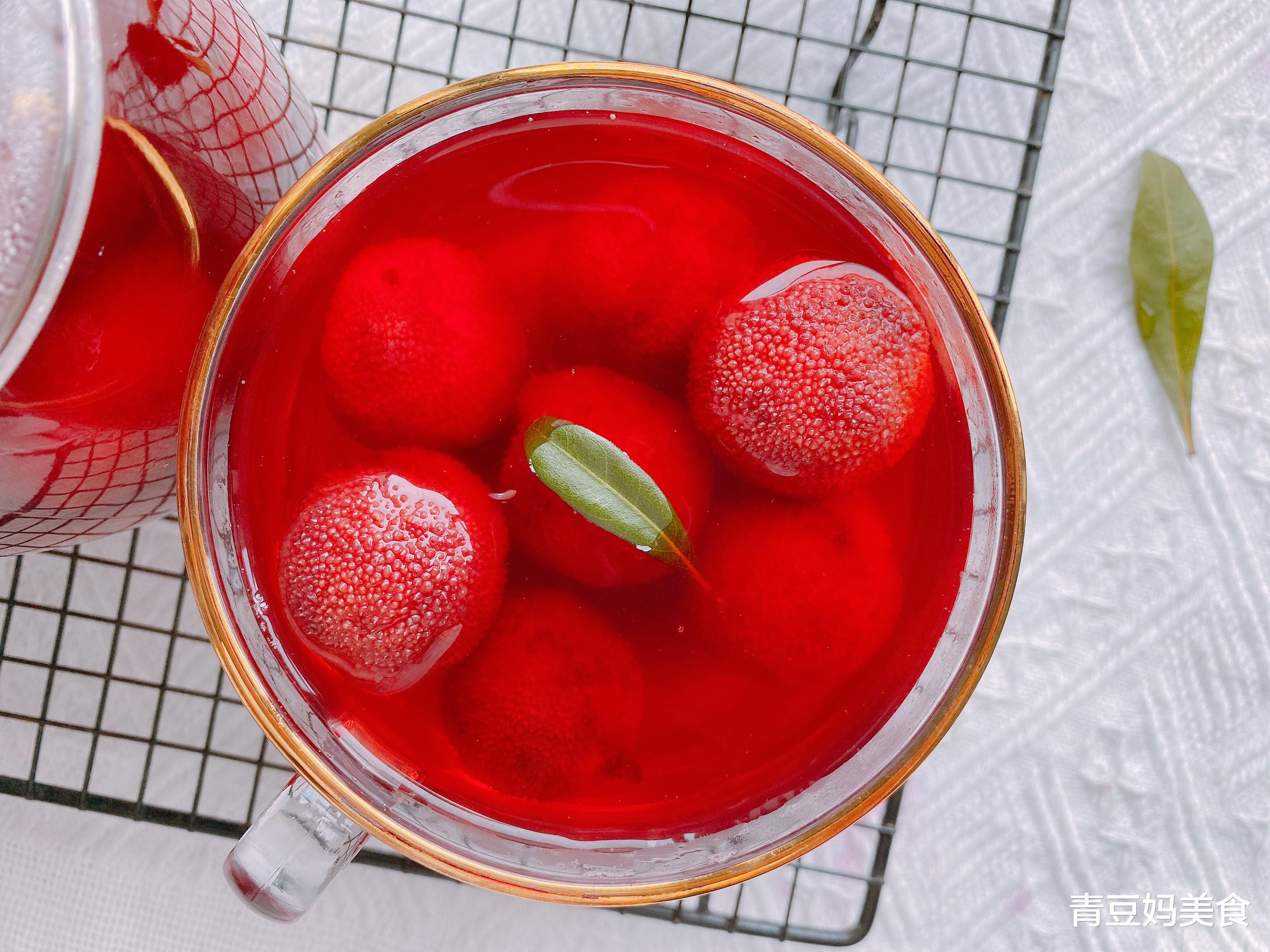 冰糖|夏天别错过杨梅罐头，2分钟学会，冰爽清甜，开胃补水，保质期久