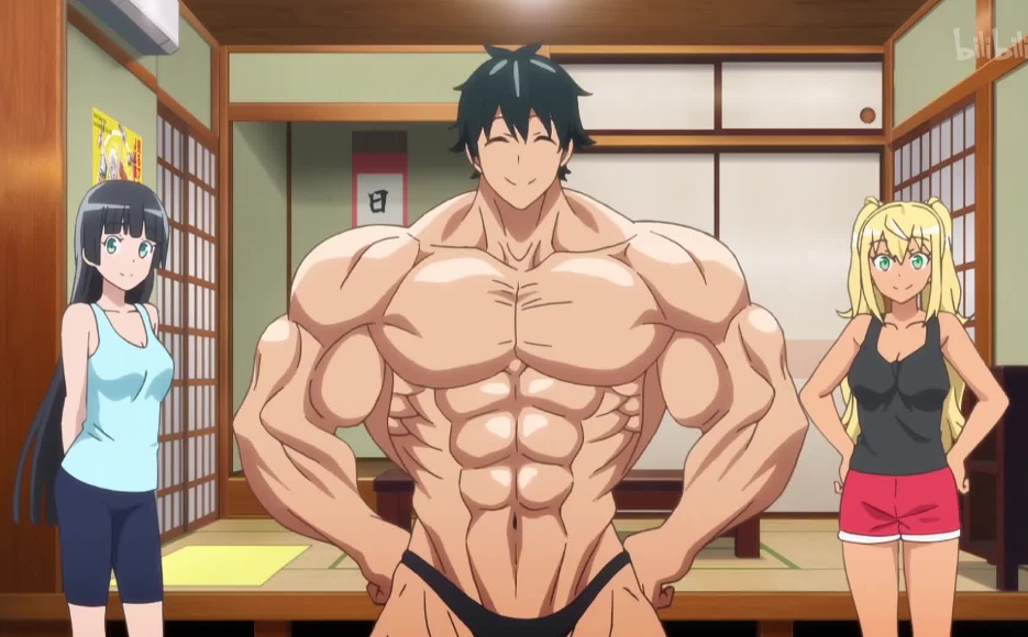 本想把脸埋进健身欧尼酱的缝里，不料他们都成了“正宗大飞柱”