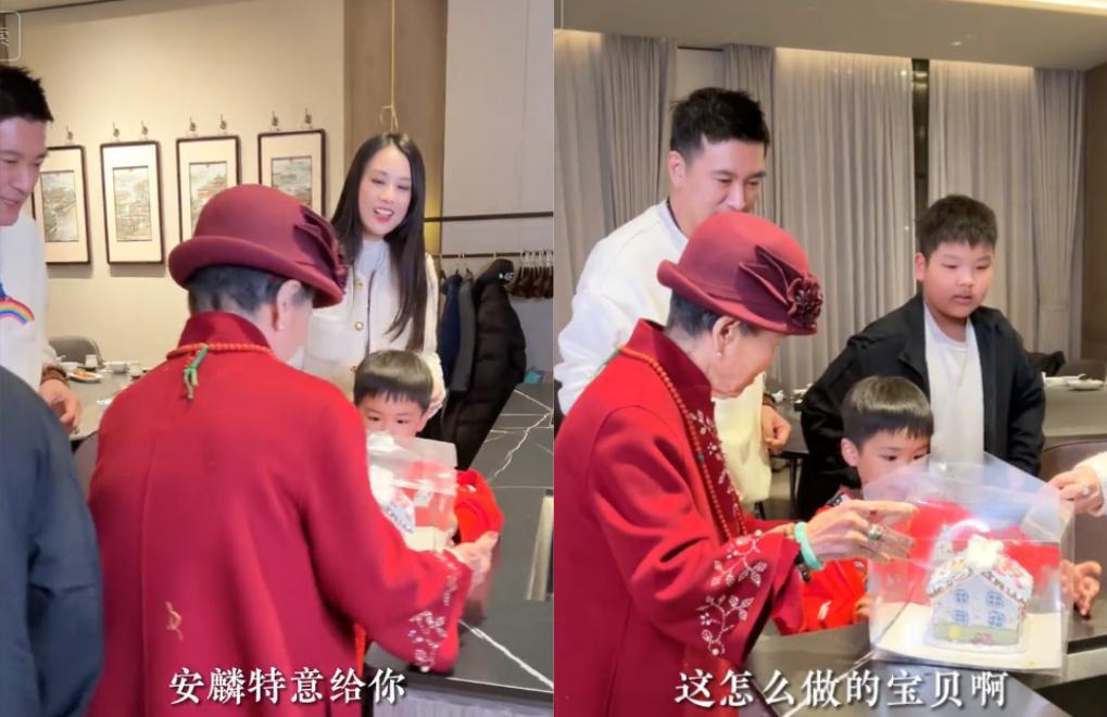 安迪|杨子一家五口团聚!安迪变胖长胡子被忽视,黄圣依被指偏心小儿子