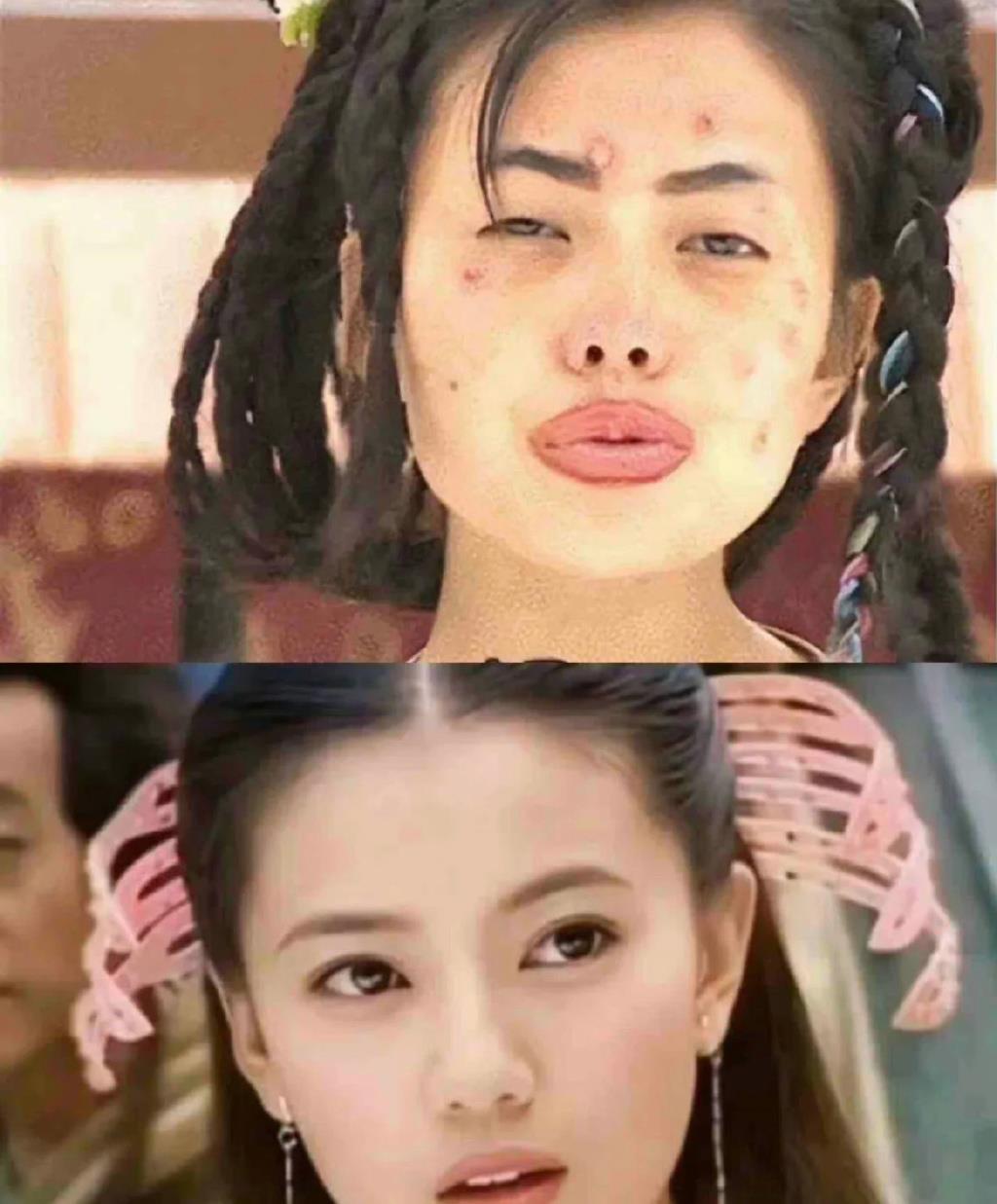 发型 以前的女演员是真敬业，扮丑扮到亲妈不认！哪像现在这么“敷衍”