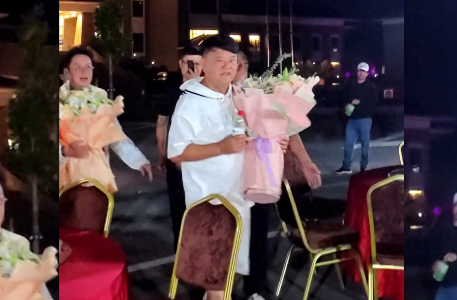 陈百祥为谭咏麟过生日,切蛋糕时,谭咏麟的一个动作令人感慨