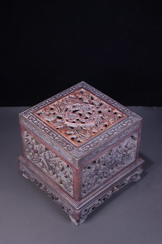 翡翠|回流:宫廷款老松花石“吉祥如意”暖套砚