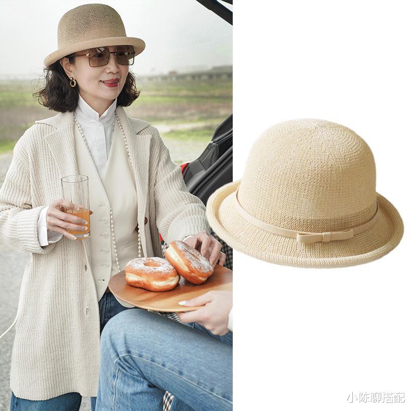 建议中年女性:帽子最好别带这3种,看着洋气实则土气显脸大!