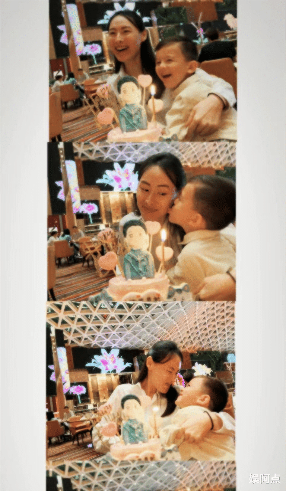 梁洛施父亲节提早庆生,仨儿子精心准备蛋糕!李泽楷疑已回归家庭