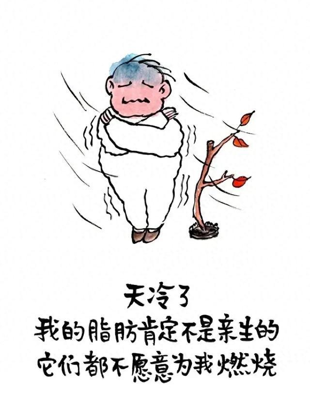 天冷了我的脂肪肯定不是亲生的，它们都不愿意为我燃烧