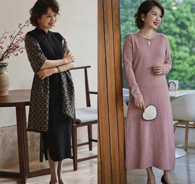 65岁刘莉莉亲身示范:发剪短、衣穿松、配丝巾,到老都是一枝花