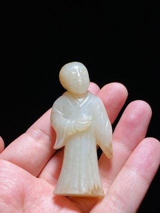 和田玉籽料|宋 和田玉籽料 白玉 文官