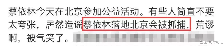 刘维|蔡依林北京出席活动，被传刚落地就被抓，虽辟谣但是能顺利复出吗