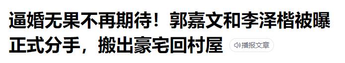 曝郭嘉文因没有名分拒绝给李泽楷生娃,错过最佳生育期,人财两空