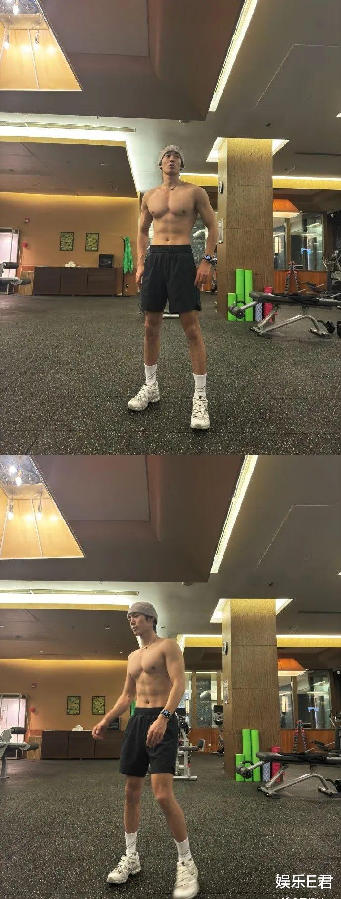 于适深夜晒健身照,大秀肌肉荷尔蒙爆棚,被粉丝封“内娱男菩萨”