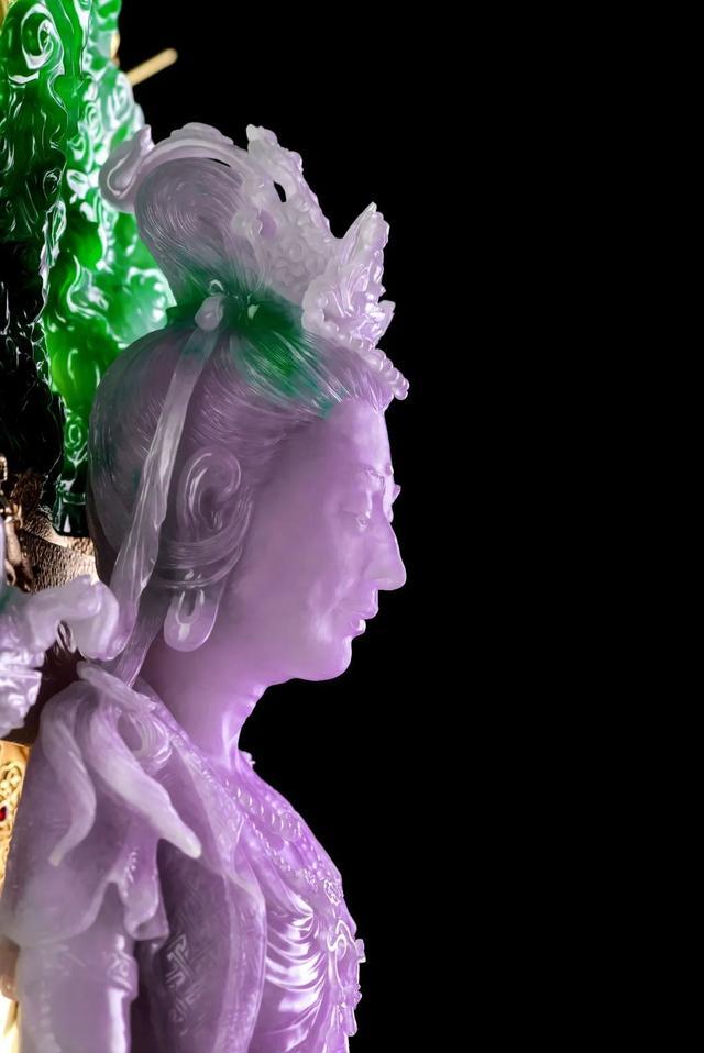 翡翠|千万级翡翠观音,翡翠牛人经典返工力作!