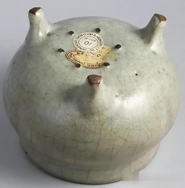 官窑|贾宝国一真一假说瓷器(X121-仿宋官窑香炉)