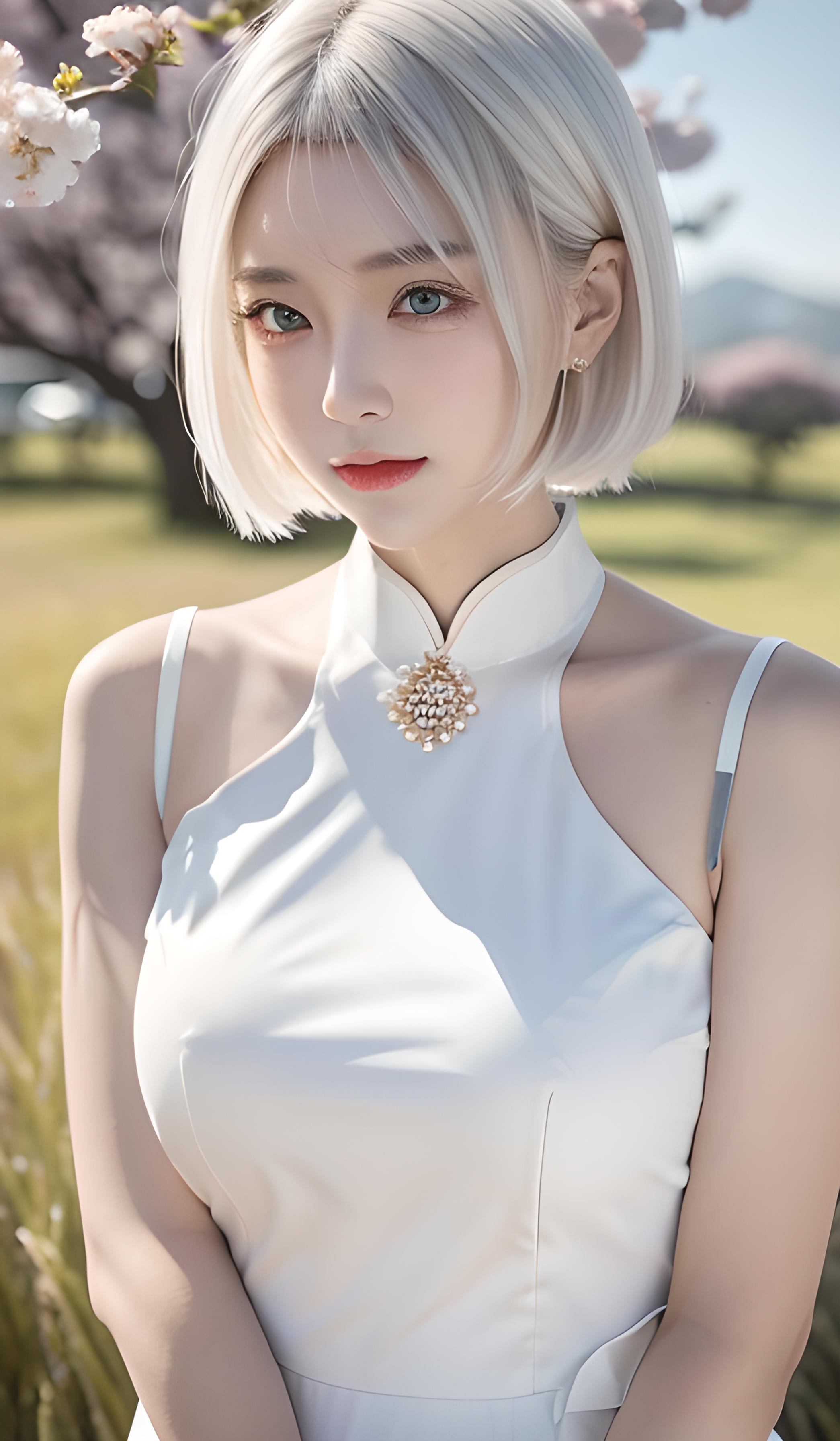 旗袍 短发旗袍新晋女神，完美诠释东方韵味！
