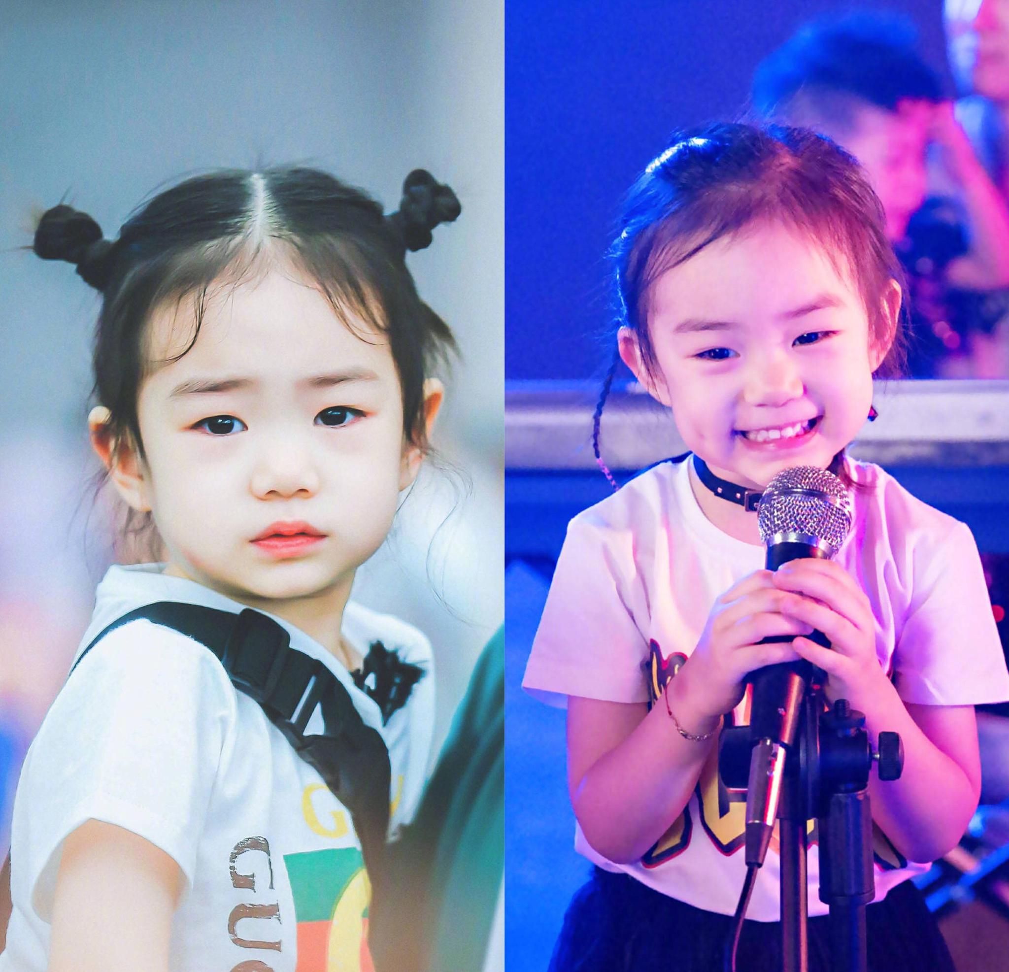 戚薇一家三口度假，8岁Lucky很高脸认不出，李承铉帅到路人惊讶