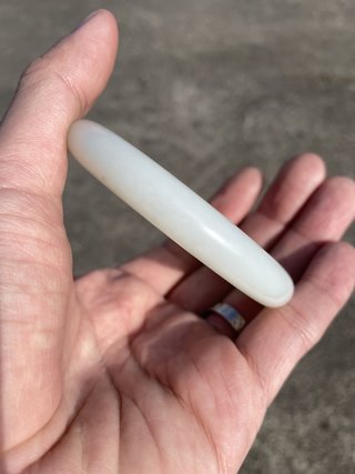 和田玉籽料|一级白玉手镯