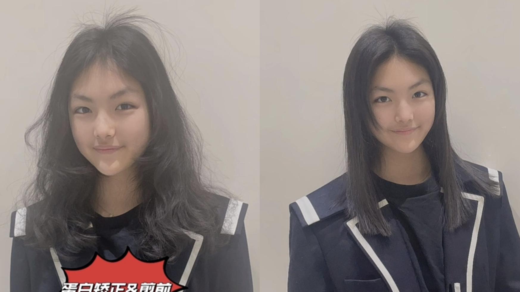 王诗龄|王岳伦带女儿理发，王诗龄任由理发师拍照脾气好，被指颜值不如妈