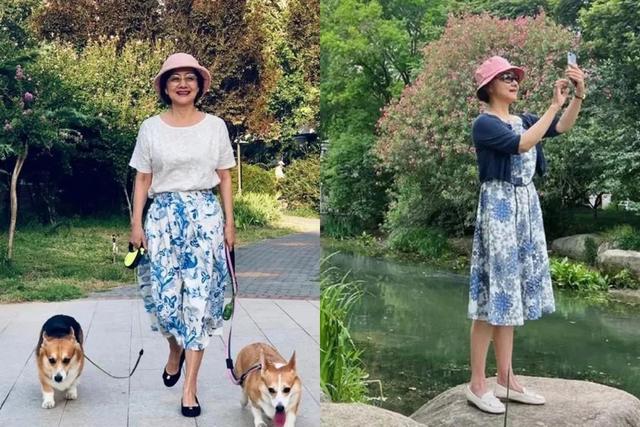 黄梅莹73了，仍然容貌端庄优雅，衣着得体，美了一辈子