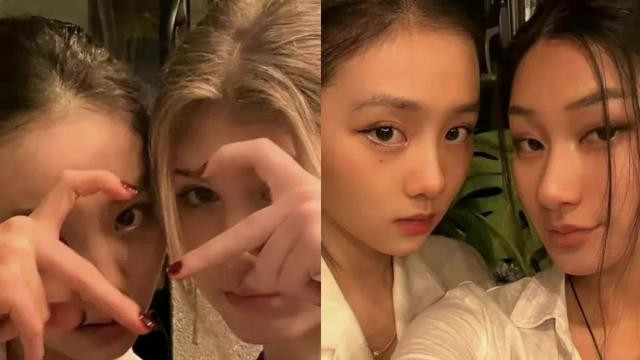 黄磊女儿黄多多晒自拍再惹争议！赴美留学放飞自我，俯拍角度大胆