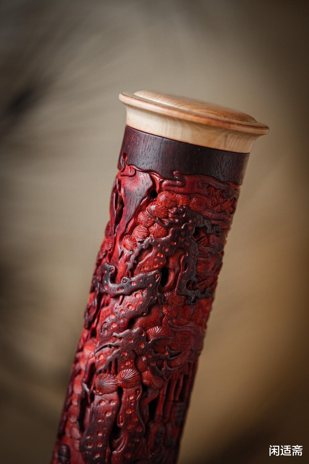 钱币|小叶紫檀，竹林七贤，立式香炉