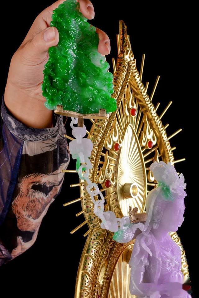 翡翠|千万级翡翠观音,翡翠牛人经典返工力作!