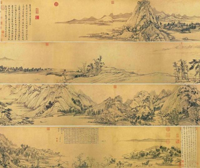 紫檀|一幅画了三年的《富春山居图》，为何历经劫难被烧成了两半