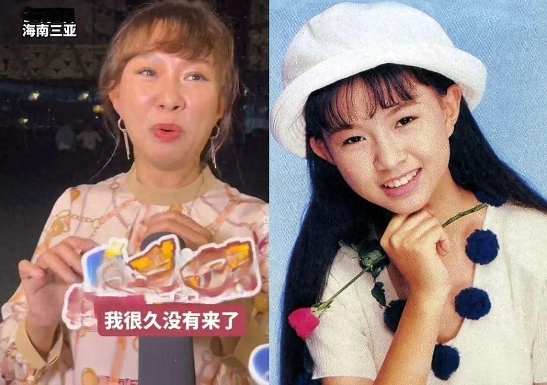 42岁卓依婷罕见露脸现身三亚，与她曾经的模样相比，简直判若两人