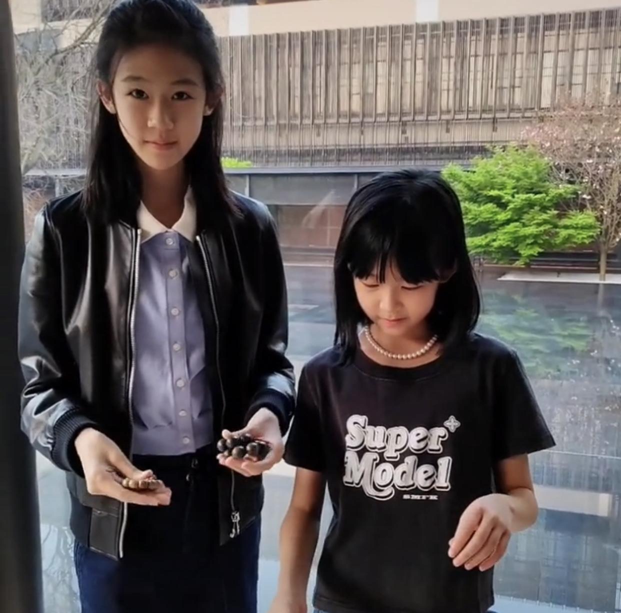 陆毅|14岁贝儿身高近一米八!只比陆毅矮半个头,与妹妹瘦成竹竿引担忧