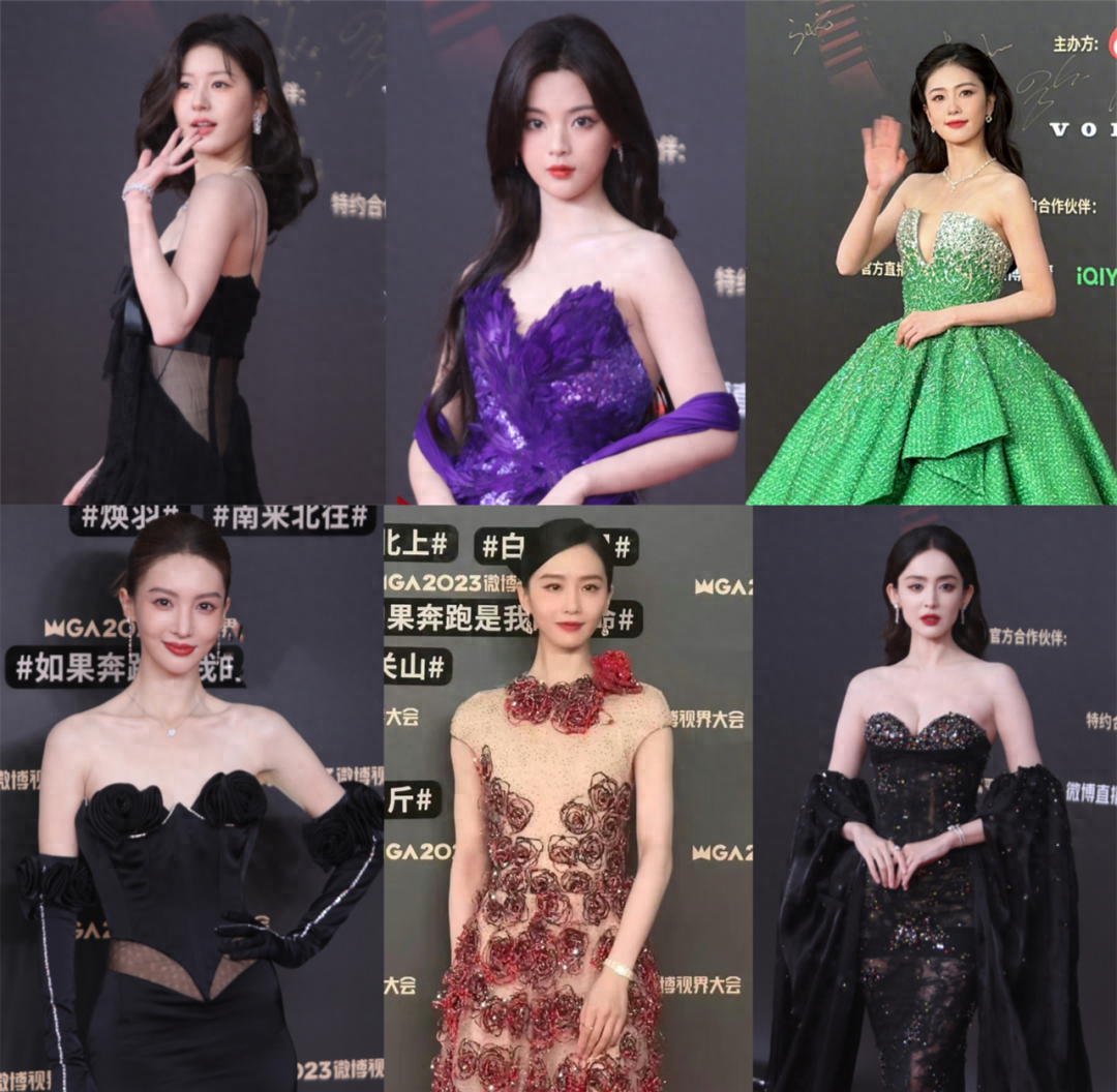 大型露肉现场显风尘!刘诗诗赵露思张天爱白鹿一个比一个穿得少