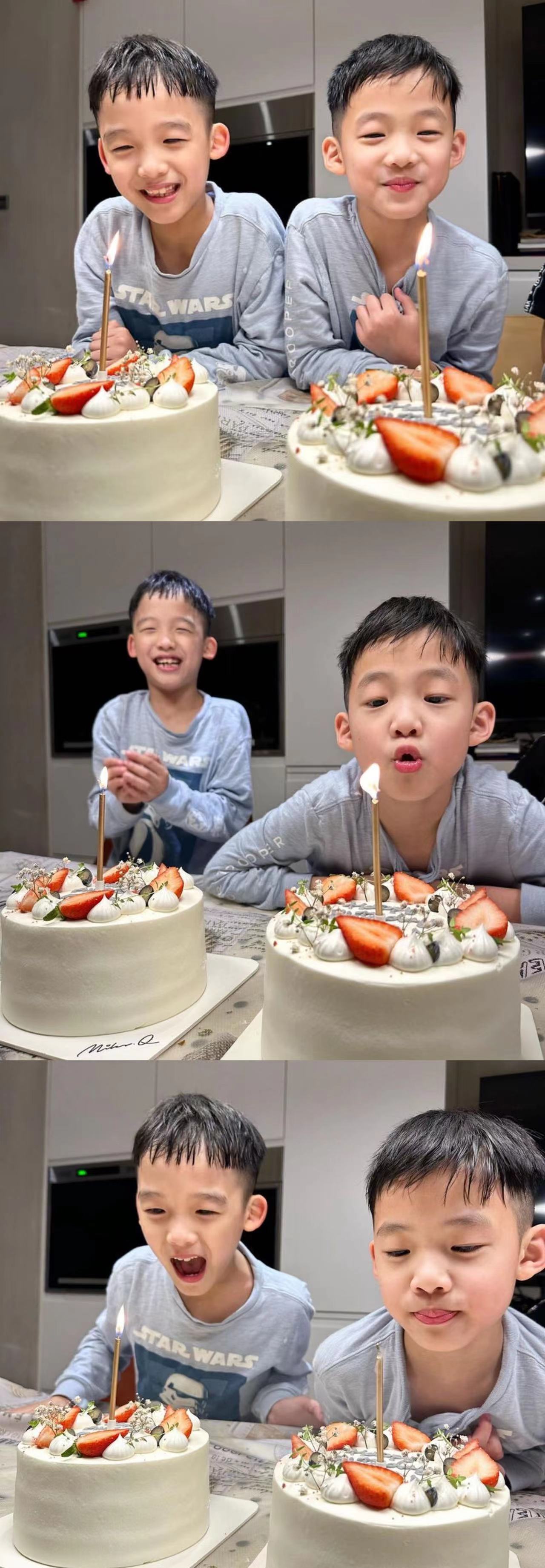 陈建州|陈建州为8岁双胞胎儿子庆生,范玮琪未出镜,疑仍未走出丧父伤痛