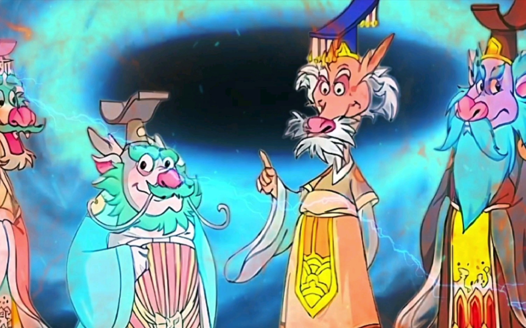 四海龙王取经是最有利于佛派,而四海龙王配合佛派导演了一出好戏,那