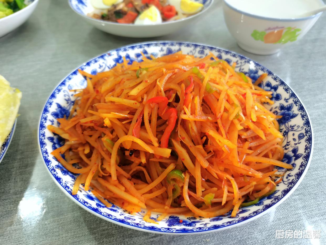 土豆丝|老百姓的午餐,看着简单,吃着舒服