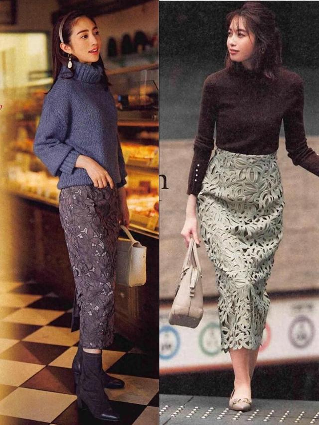 会打扮才不显老!给4、50岁女人的穿搭建议:发型微卷、半裙过膝