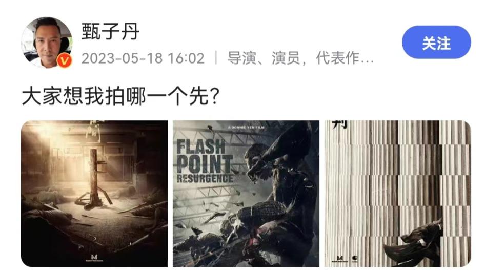 甄子丹|《叶问5》官宣被嘲，甄子丹转型失败继续打下去，票房前景堪忧！