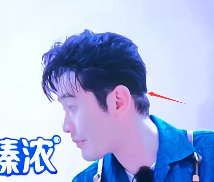 黄晓明《中餐厅》假发套穿帮,脖子上方头发奇怪,像戴了一顶帽子