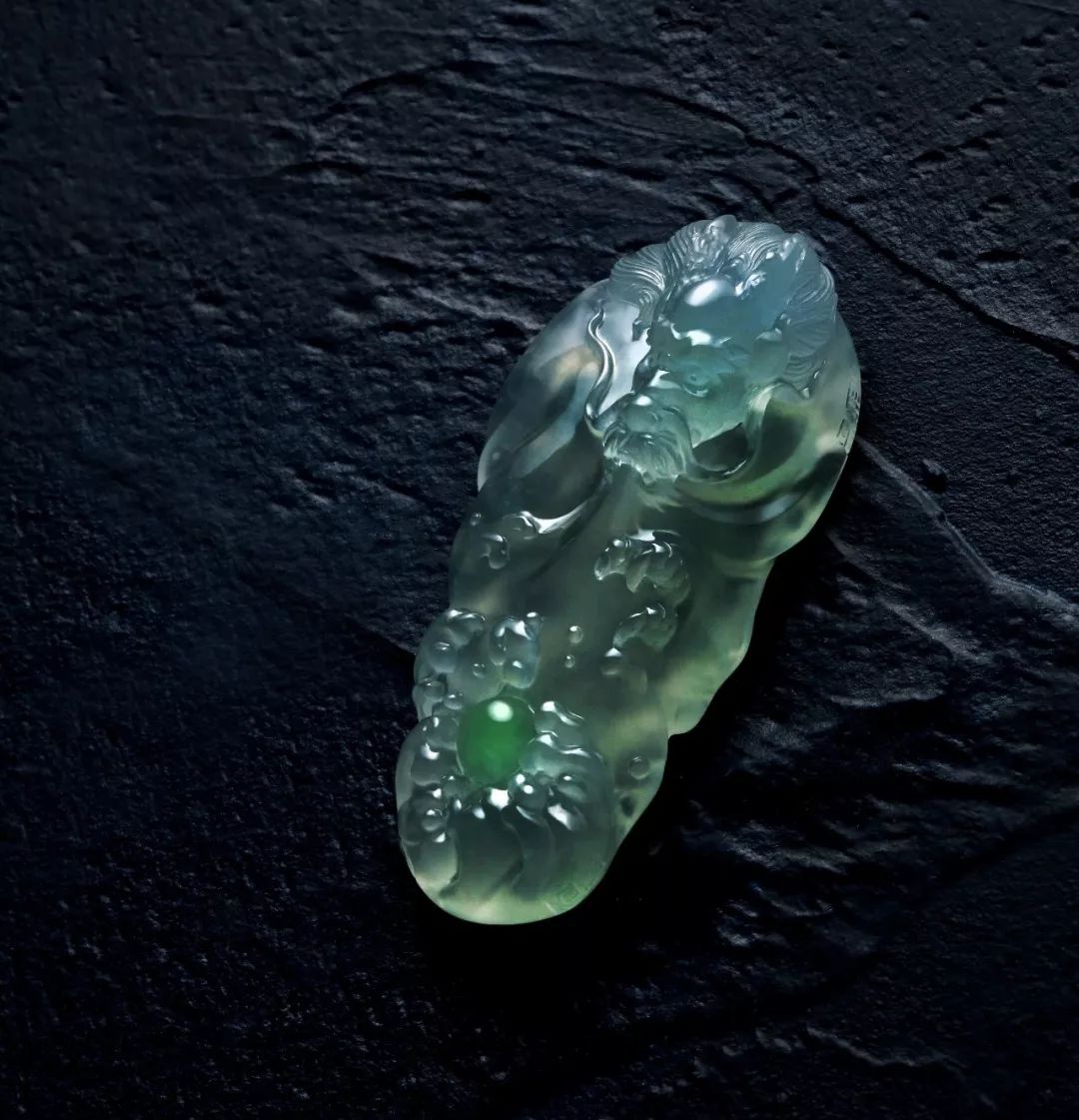 翡翠|出神入化的雕龙,收放驾驭翡翠!