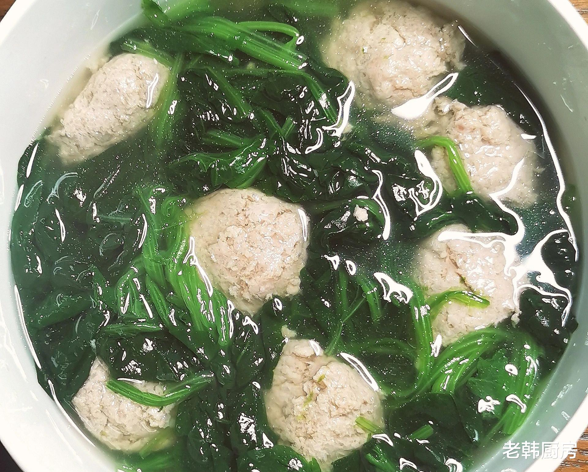 菠菜|鮮掉眉毛的菠菜丸子湯做法，鮮嫩好吃，湯鮮味美，美味無(wú)法抵擋