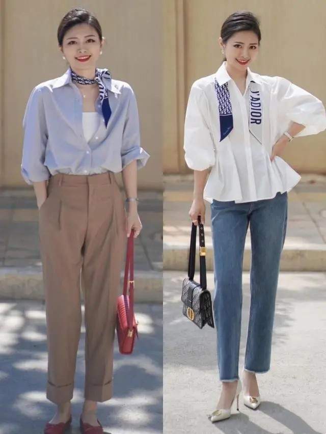 衬衫|衬衫穿的像“营业员”,那是没穿对,3个角度入手,照穿就很气质